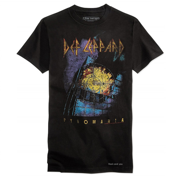 Def Lepparad Pyromania Logo UK metal rock Official T-Shirt XXL 2XL NWT - Picture 2 of 3